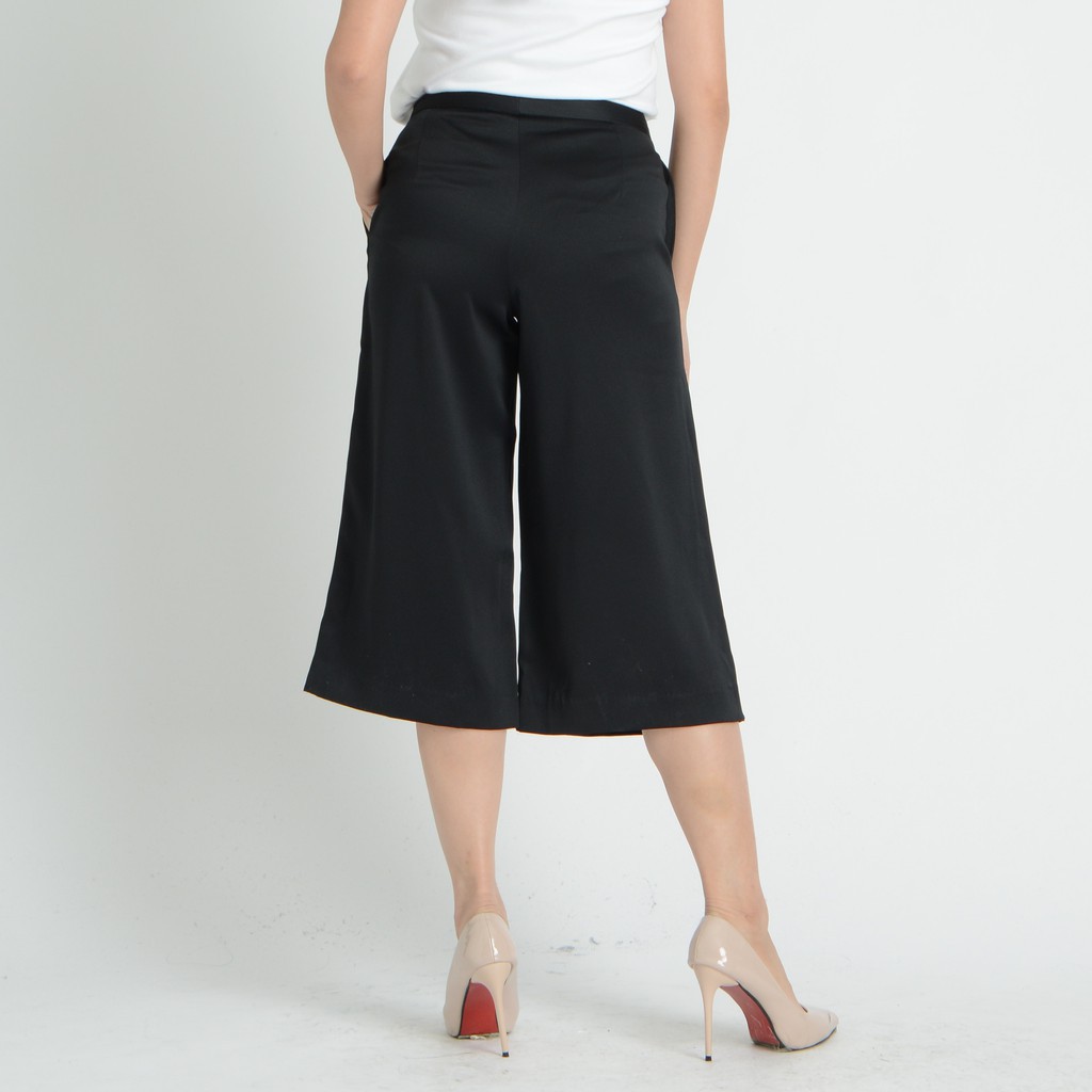 gsp-pants-กางเกงจีเอสพี-กางเกงขายาว5ส่วน-ปลายขาบาน-สีดำ-sl3wbl