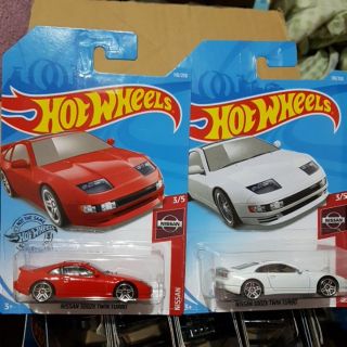 รถของเล่นเด็ก Hot Wheels รุ่นNissan 300ZX Twin Turbo สีแดง และสีขาว งานสวยค่ะ ใช้โค้ดส่งฟรีเมื่อซื้อครบ 300 บาทค่ะ