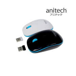 ANITECH WIRELESS OPTICAL MOUSE เมาส์ไร้สาย รุ่น W215 (รับประกัน 2 ปี)