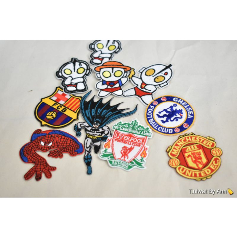 ตัวรีดติดเสื้อ-อาร์มติดเสื้อ-ตัวรีดติดผ้าตัวการ์ตูน-ตัวรีดติดเสื้อลายทีมฟุตบอล