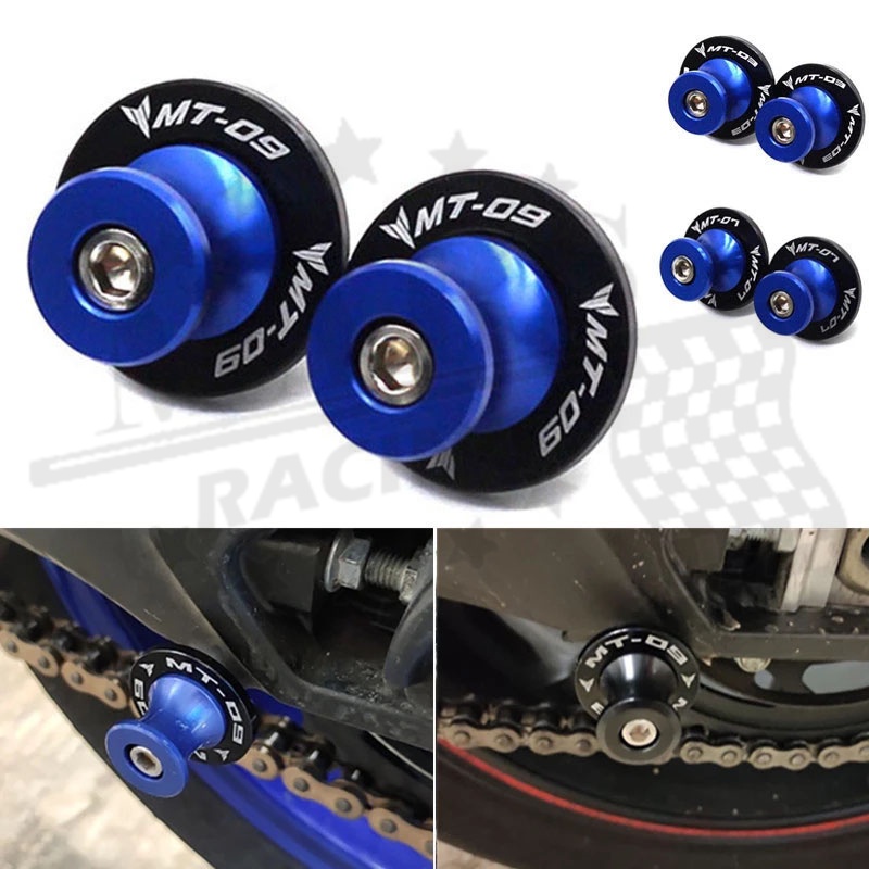 Yamaha MT09 Swingarm Spools ZYAKOMO Motorcycle Swingarm Spools - CNC Aluminum Sliders For Yamaha MT-09 Models CNC Aluminum Bobbins - Foto 3