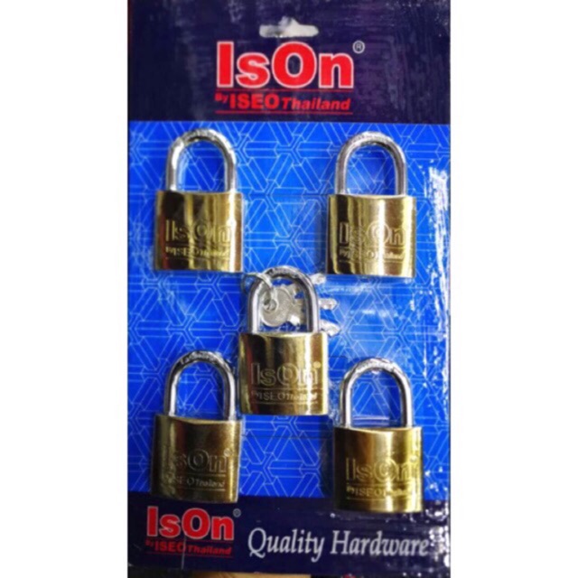 กุญแจ-ison-ระบบสปริง-ขนาด38mm-จำนวน5ตัว-ชุด