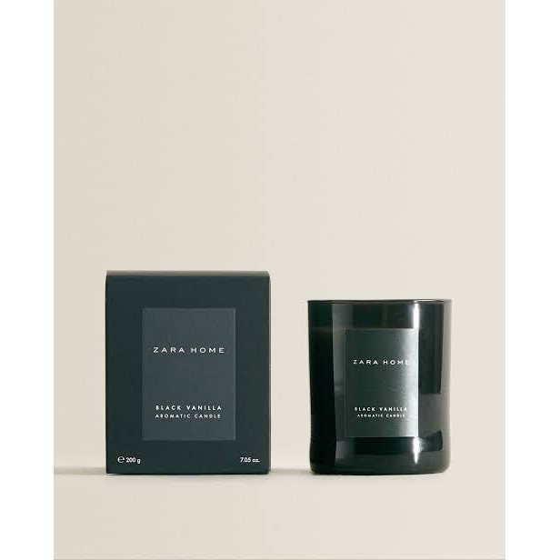 Zara home เทียน หอม กลิ่น black vanilla scented candle (200 g.) Shopee Thailand