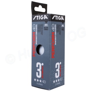 ภาพขนาดย่อของภาพหน้าปกสินค้าลูกปิงปอง Stiga Perform 40+ 3 Star ABS (ITTF) (ราคา/3 ลูก) จากร้าน ssp_ping_pong_shop บน Shopee