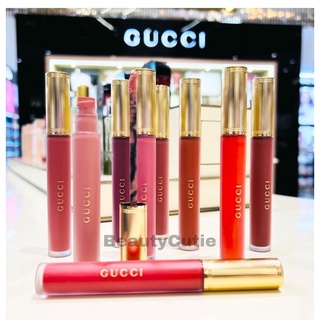 🌟ใหม่‼️Gucci Lipstick liquid Matte 6.5 g. ลิปไม่ติดแมสก์ แบบจุ่มเนื้อแมท ผลิตปี 2022🌟ป้ายคิง แท้💯 จาก King Power