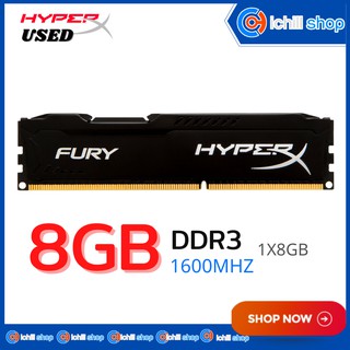 ภาพหน้าปกสินค้าRam (แรม) Kingston HyperX Fury DDR3 8GB 1600MHz Black No Box P09975 ที่เกี่ยวข้อง