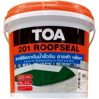 TOA 201 4KG GRAY WATERPROOFING ACRYLIC อะคริลิกกันซึม TOA 201 4KG เทา วัสดุกันซึม เคมีภัณฑ์ก่อสร้าง วัสดุก่อสร้าง TOA 20