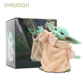 Dyruidoj1 ฟิกเกอร์ Kawaii The Mandalorian Yoda Baby Figure Star Wars 8 ซม. ของเล่นสะสมของสะสมสําหรับเด็ก