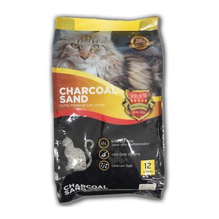 ภาพหน้าปกสินค้าCharcoal Sand ชาร์โคลแซนด์ ทรายแมวภูเขาไฟเกรดพรีเมี่ยม Charcoal Sand Ultra Premium ไร้ฝุ่น 99.99% ซึ่งคุณอาจชอบสินค้านี้