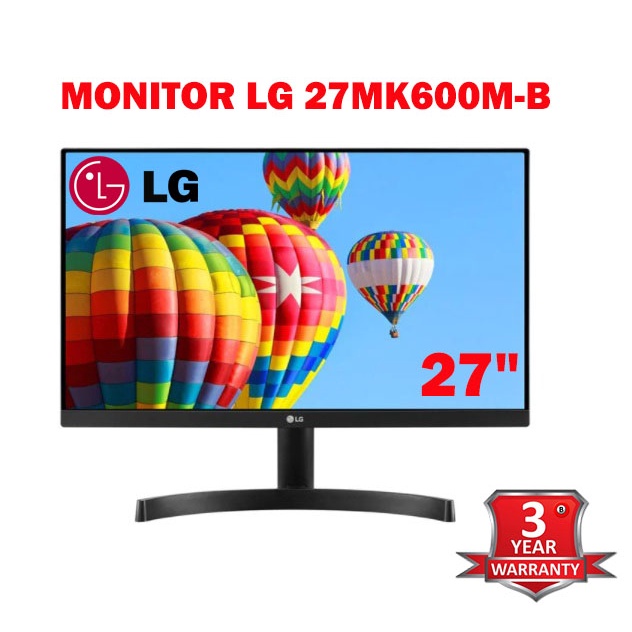 ภาพหน้าปกสินค้าMonitor 27'' LG 27MK600M-B / 27MP400-B 24MK600,24MP410-B, 22mk600 (IPS, HDMI) 75Hz