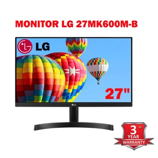 สินค้า Monitor 27\'\' LG 27MK600M-B / 27MP400-B 24MK600,24MP410-B, 22mk600 (IPS, HDMI) 75Hz