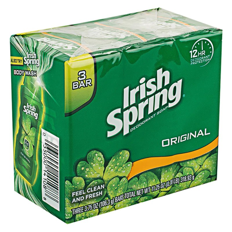 สบู่อาบน้ำ Irish Spring Soap แพคละ 3 ก้อน Original , Icy Blast | Shopee ...