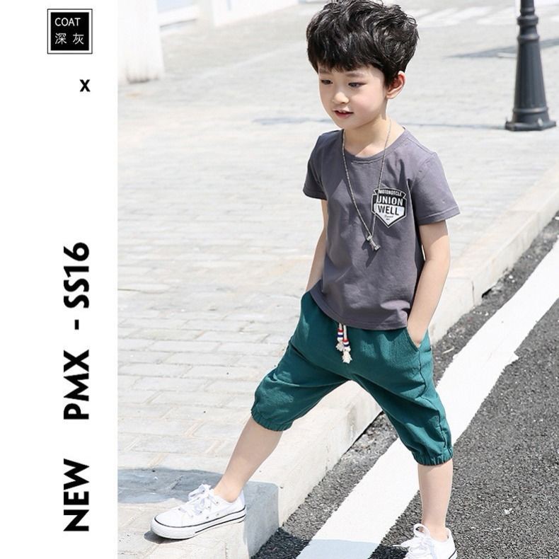 ชุดสูทแขนสั้นเด็กชาย-2021-ฤดูร้อนใหม่เด็กฤดูร้อนเด็กเสื้อผ้าหล่อฤดูร้อนเด็กต่างประเทศฤดูร้อนเสื้อผ้า