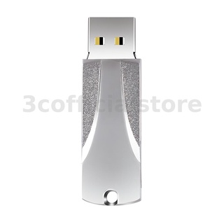 ไดรฟ์ 64GB 128GB USB2.0 360° ไดรฟ์นิ้วหัวแม่มือ โลหะ ความเร็วสูง USB