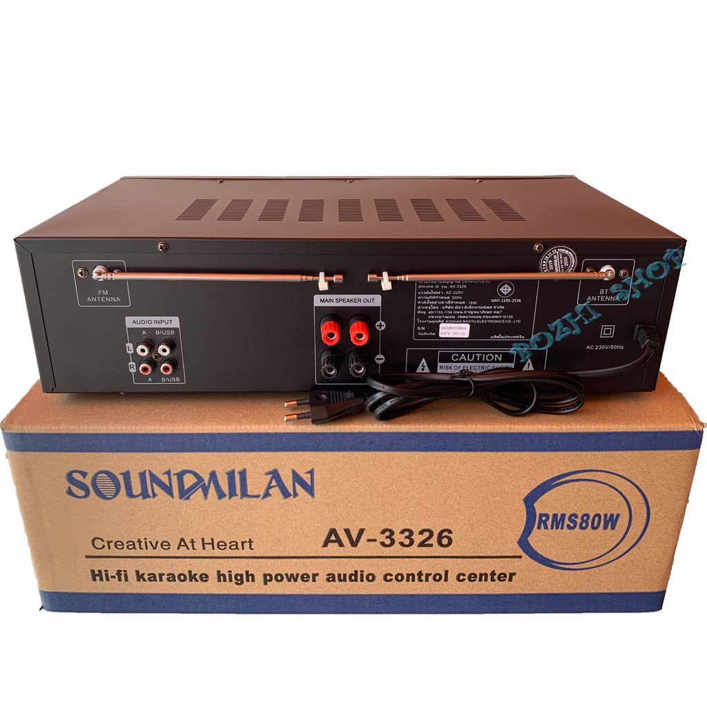 sound-milan-แอมป์ขยายเสียง-amplifier-bluetooth-mp-3-usb-sd-card-2000-w-p-m-p-oรุ่น-av-3326แถมสายสัญญาณ-2-เส้น