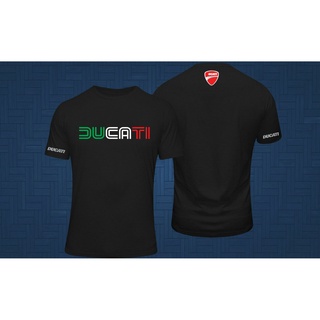 [100% Cotton] เสื้อยืดผ้าฝ้าย ระบายอากาศ พิมพ์ลายโลโก้ Ducati Corse Superbike Italy Gildan