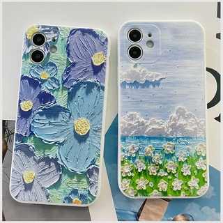 FOR OPPO A76 A36 A55 A94 A74 A95 A54  A17 A16 A15 A15S A53 A33 A52 A92 A12 A91 A31 F11 F9 A5S A7 A5 A9 2020 PRO Realme C1 C11 C12 C15 C17 C21 C25 C21Y 8 7 7i 6 6i 5 5S 5i Narzo 20 30 PRO RENO 2F 3 4 4F 5 5F 6 6ZWhite cloud painting TPU soft case