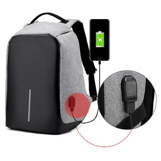 ภาพขนาดย่อของภาพหน้าปกสินค้าTraveler Anti-Theft Backpack แฟชั่นสะพายหลัง กระเป๋าผู้ชาย กระเป๋าเป้  1 พอร์ต USB ชาร์จแบต จากร้าน traveler_shop. บน Shopee ภาพที่ 4
