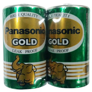 ถ่าน [PANASONIC] D Gold R20GT/2SL สีเขียว (2ก้อน/แพ็ค)