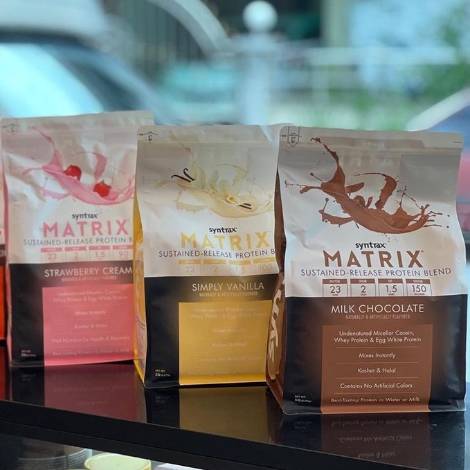 syntrax-matrix-protein-blend-milk-chocolate-ขนาด-2-27-kg-5-lbs-เมื่อซื้อคู่กับรสชาติใดก็ได้-ในราคาพิเศษ-4-399-บาท-เวย์