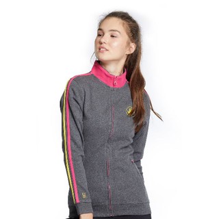 BODY GLOVE Sport Casual Interlock Women Jacket แจ็คเก็ตผู้หญิง สีเทาเข้ม Dk.Grey