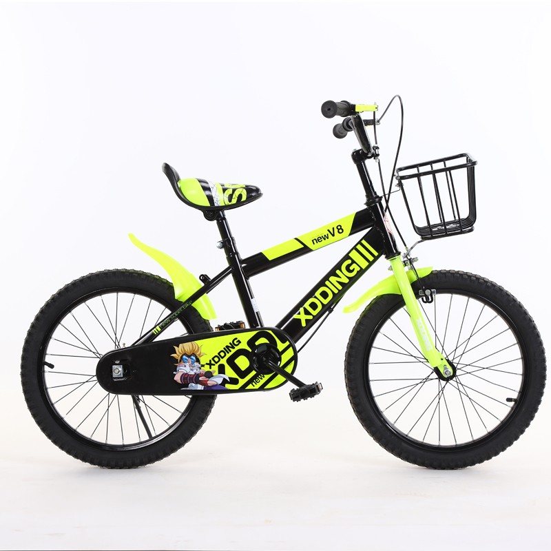 ภาพหน้าปกสินค้าจักรยานเด็ก18นิ้ว (V8) เหล็ก แถมตะกร้าและขาตั้ง เหมาะกับเด็ก 6-10 ปี