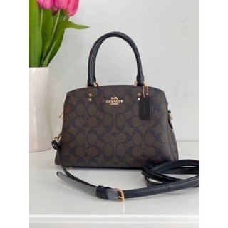 COACH MINI LILLIE CARRYALL IN SIGNATURE CANVAS