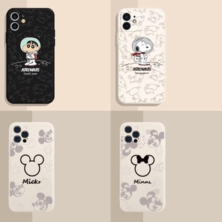 เคส Samsung A73 A71 A70 A54 A53 A52 A52S A51 A50 A50S A30S A34 A32 A31 A24 4G 5G Cartoon Mouse Snoopy Protect Camera Soft Case