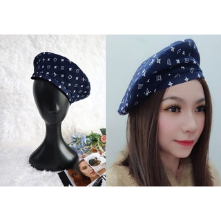 หมวกแฟชั่นใส่ได้ 2 ด้าน Beret Hat Vintage Handcraft L01