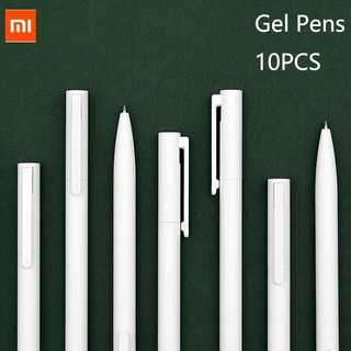 Original Xiaomi Mijia ปากกาหมึกเจล สีดํา ขนาด 0.5 มม. 10 ชิ้น