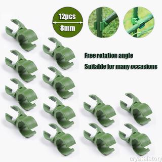 CRY 12Pcs Home Connector Bracket Parts Greenhouse Film Buckles Universal Clip Garden Rotatable Net Tools