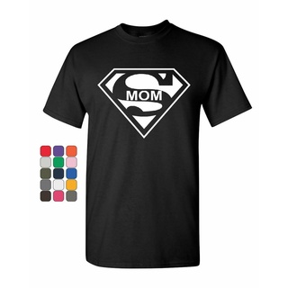 เสื้อยืดวินเทจขายดี เสื้อยืดลําลอง แขนสั้น พิมพ์ลาย Super Mom Superhero Parody Mothers Day INaail06FKjpkj17S-5XL