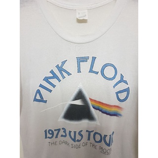 【ใหม่】เสื้อยืด pink floyd ตอกปี 1973 ผ้า 50 ตะเข็บเดี่ยวบน ล่าง แท้มือ2สอง ไซต์เอสS made in USA vintage