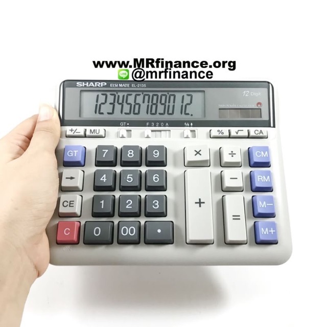 เครื่องคิดเลข Sharp EL-2135-WE/RD ของใหม่ ของแท้ | Shopee Thailand