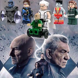 X-men Professor X Magneto Wolverine บล็อกตัวต่อฟิกเกอร์ Marvel ขนาดเล็ก ของเล่นสําหรับเด็ก