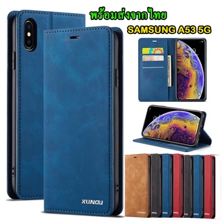 จัดส่ง1-3วัน SAMSUNG A05 A05S A15 S23FE A14 5G/A34 5G/A54 5G/A24 เคสฝาพับหนัง เคสเปิดปิด ซัมซุง A53 5G ปี2021 XUNDU