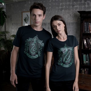 Warner Bros. Harry Potter Slytherin T-shirt Men and Women T-shirt - เสื้อยืดผู้ชายและผู้หญิงแฮร์รี่พอตเตอร์สลิธีริน