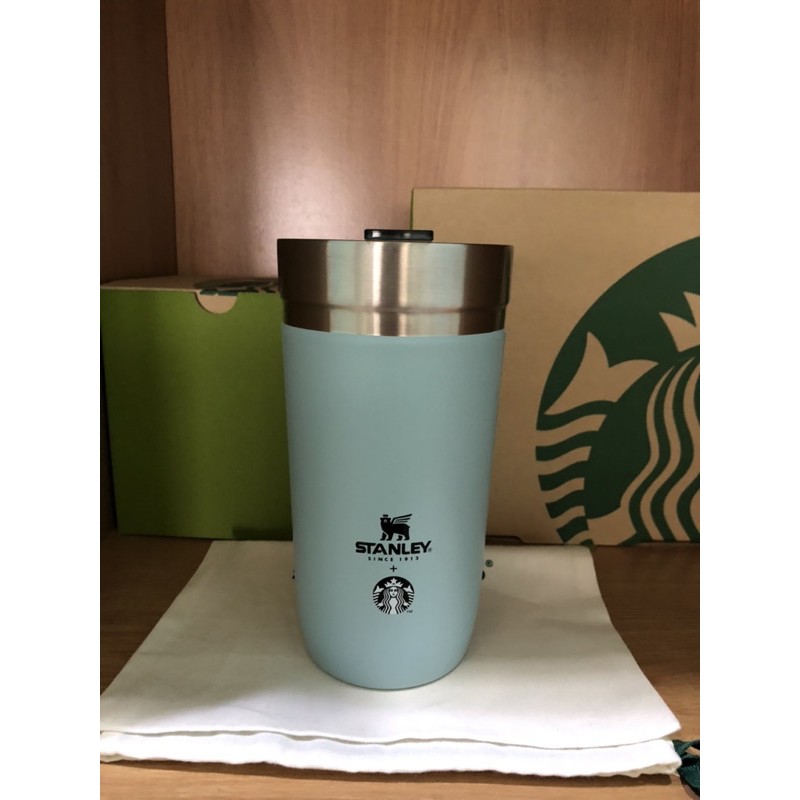 Starbucks STANLEY Stainless Tumbler 16 oz.Ash Blue Go Cup Iceland Hot&Cold
