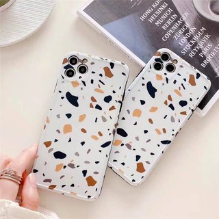 11 promax iPhone case เคสนิ่ม เนื้อซิลิโคน for iPhone X XS MAX XR  7+ 8PLUS full cover case หินอ่อนหินสี