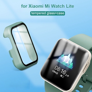 ราคากระจก + เคสสําหรับ Xiaomi Mi Watch Lite นาฬิกาข้อมืออัจฉริยะป้องกันรอยหน้าจอ