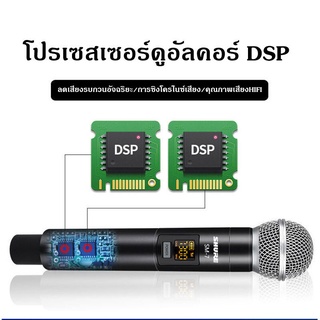 ภาพขนาดย่อของภาพหน้าปกสินค้าSHURE SM7 ไมค์ลอย คู่ UHF ปรับความถี่ได้ ความถี่ใหม่ กสทช SM7 เครื่องรับเล็ก SM7 ไมค์ลอย UHF ใช้ถ่าน AA จูนความถี่ได จากร้าน microphone.factory บน Shopee ภาพที่ 7