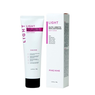 💜 Pine Nine Gluta-Arbitin Skin Lightening Body Scrub 180 g. สครับผิวกาย+มาส์ก 2in1 💜