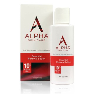 【 ลดอีก 100 ใส่โค้ด OBNOV100 】ALPHA HYDROX :: Essential Renewal Lotion with 10% AHA โลชั่น เผยผิวกระจ่างใส ลดเลือน