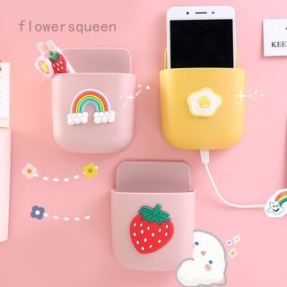 flowersqueen 1 ชิ้น น่ารัก โต๊ะ ปากกา ที่ใส่ดินสอ กล่องเก็บเครื่องสําอาง เจาะ ฟรี ปากกา ที่ใส่โทรศัพท์ ชาร์จ กล่อง บ้าน สํานักงาน เดสก์ท็อป ออแกไนเซอร์