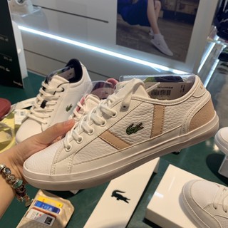 Lacoste 100% (ของผู้หญิง) sz.36-40EUR รุ่นสีพีช💗ของแท้💯💯จากช็อป มีป้ายและกล่องครบ หนังแท้สวยมาก