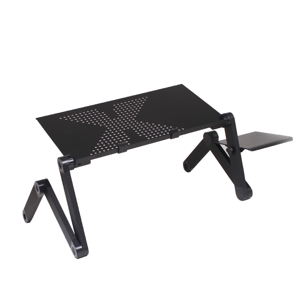 Adjustable Laptop Desk Stand Portable Metal Ergonomic Lap Desk For TV