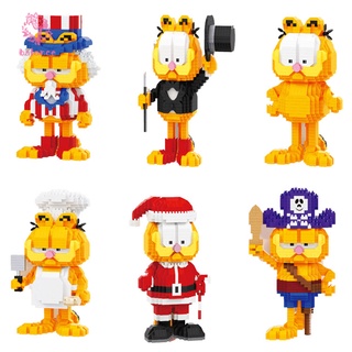 ฟิกเกอร์ Garfield Figure Characters ขนาดเล็กของเล่นสําหรับเด็ก