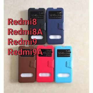 👍พร้อม​ส่ง​👌Smart Case For Redmi8/Redmi​8A​/Redmi9/Redmi9A เปิดปิดสไลด์โชว์เบอร์ตั้งได้
