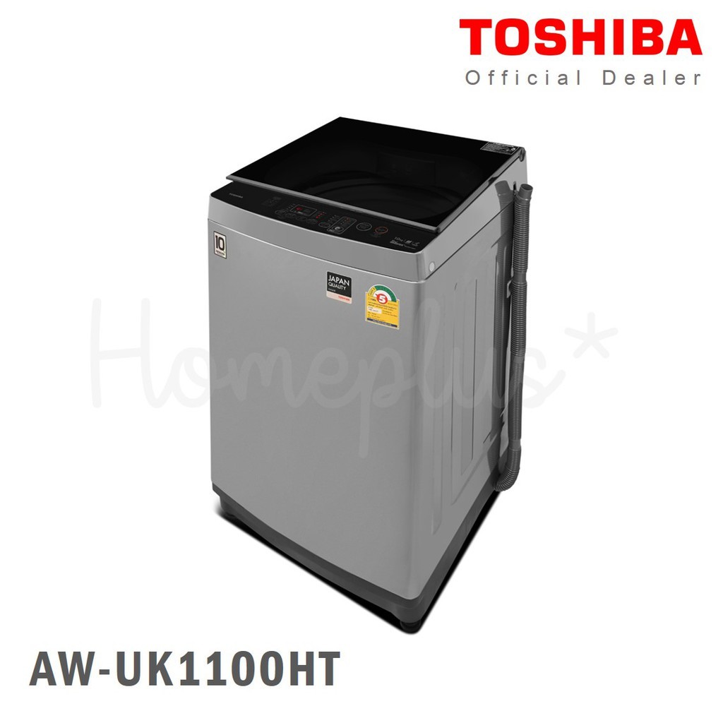 ภาพหน้าปกสินค้าToshiba เครื่องซักผ้าฝาบน ขนาด 10kg รุ่น AW-UK1100HT สีเทา /NEW  รุ่น AW-M1100PT จากร้าน nitcha_bobo บน Shopee