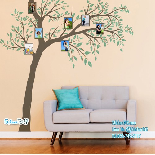 bigsize-transparent-wall-sticker-สติ๊กเกอร์ติดผนัง-ต้นไม้กรอบรูป-jm7337-กว้าง260xสูง270cm